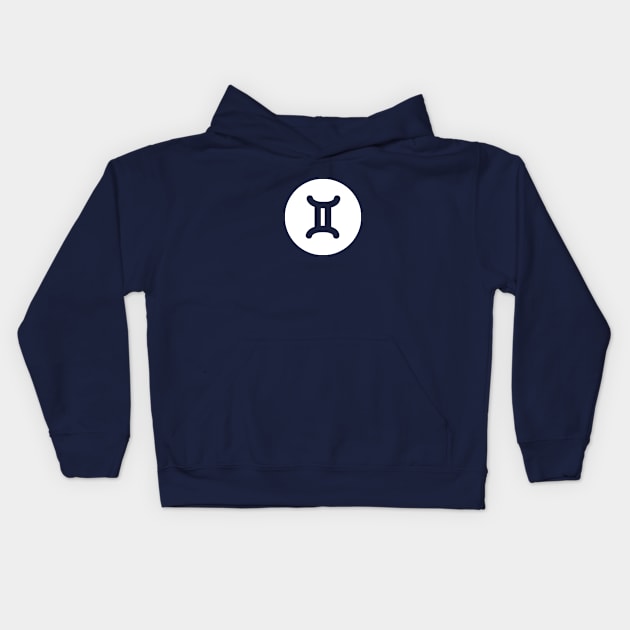 Gemini Star Symbol Kids Hoodie by Jambo Designs